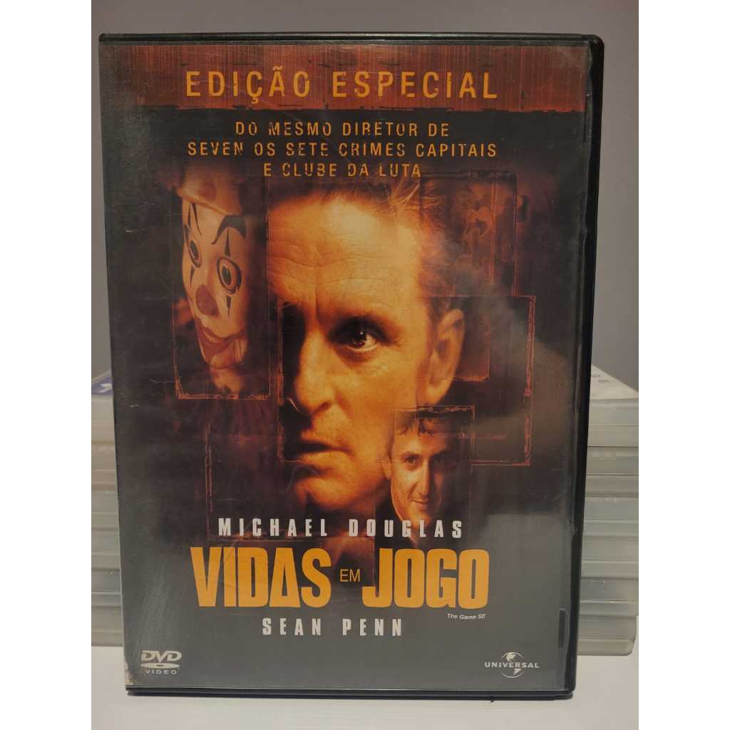 VIDAS EM JOGO - EDIÇÃO ESPECIAL - Michael Douglas Sean Penn - DVD - Original
