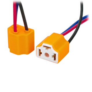 Soquete Conector Fio Plug Lâmpada Farol H4 H5 Cerâmica, Não derrete em Oferta na Shopee