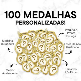 100 Medalhas Personalizadas em Chapa: Envie sua Foto no Chat! em Oferta na Shopee