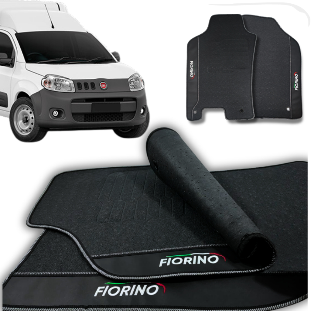 Jogo De Tapete Para Fiat Fiorino 2014 2015 2016 2017 2018 2019 2020 Em Pvc Borracha Pronta Entrega!
