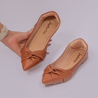 Sapatilha Feminina Bico Fino Detalhe Nó Casual Dia a Dia Confortável Jaqueline Costa em Oferta na Shopee