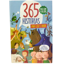 Livro infantil 365 histórias para ler e ouvir - histórias infantis - ouça com Qr code - pé da letra