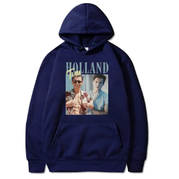 Moletom Canguru Estampa Ator Tom Holland Blusa Simples Unissex Com Capuz