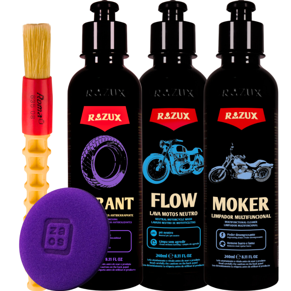 Tyrant Revitalizador Pneus Antiderrapante Shampoo para Motos Flow Moker Limpador Razux em Oferta na Shopee