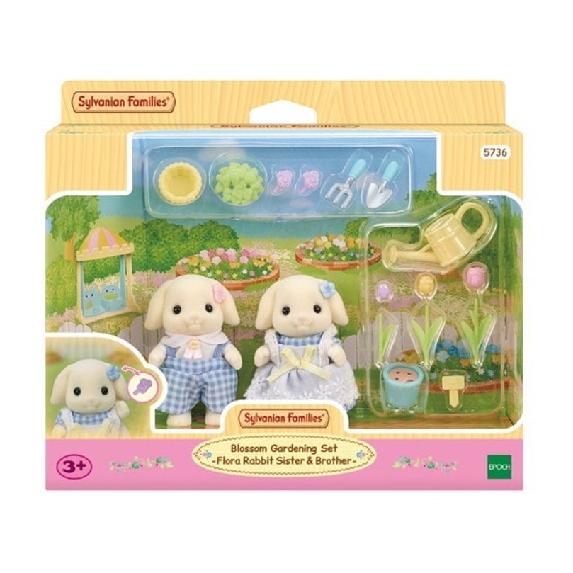 Sylvanian Families Conjunto Jardinagem Irmãos Coelho Floral - Epoch em Oferta na Shopee