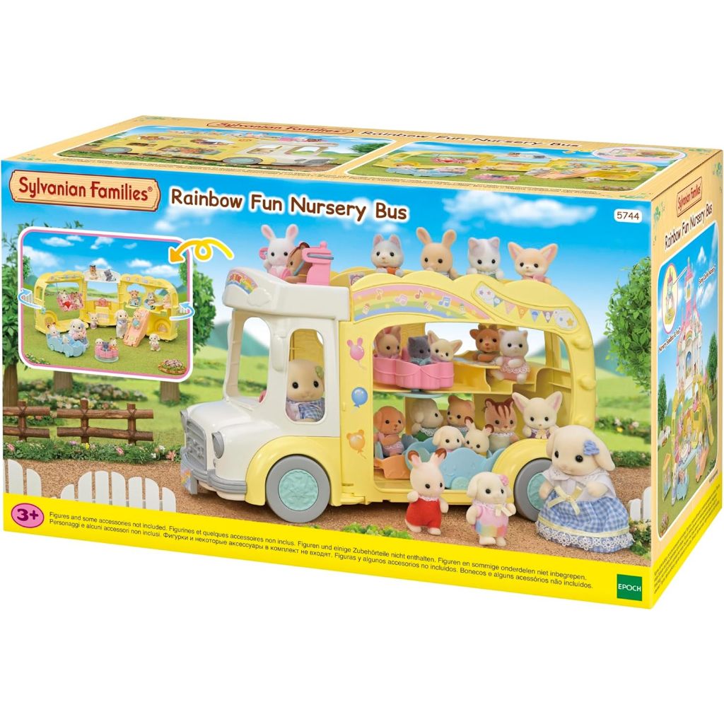 Sylvanian Families Ônibus Arco-Íris Jardim da Infância 5744 em Oferta na Shopee
