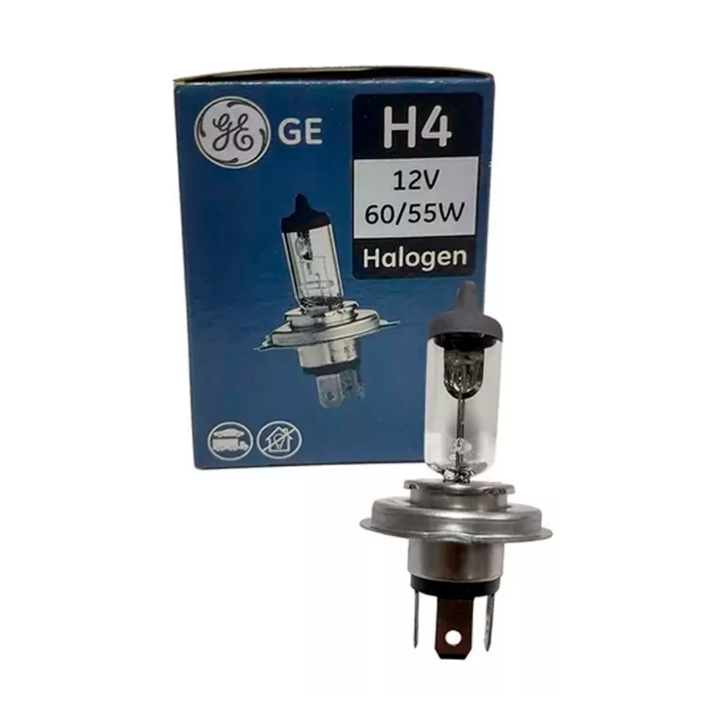 LÂMPADA HALOGENA FAROL GENERAL ELETRIC GE H4 12V 60W/55W