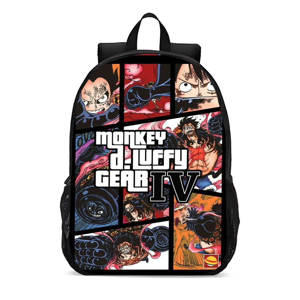 Mochila escolar juvenil infantil monkey luffy One piece chapéu de palha anime promoção