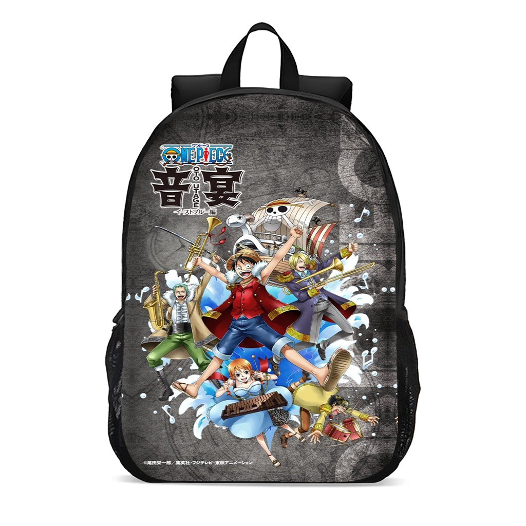 Mochila escolar juvenil infantil one piece anime chapéu de palha luffy promoção