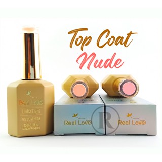 Top Coat em Cores Real Love Para Unhas Em Gel Uv/Led 15ml