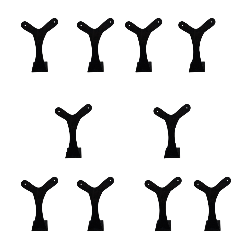 Expositor Porta  Brinco Preto kit 10 unidades em Oferta na Shopee