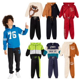Kit Conjunto Moletom Infantil Inverno Menino Com 3 Conjuntos Sortidos