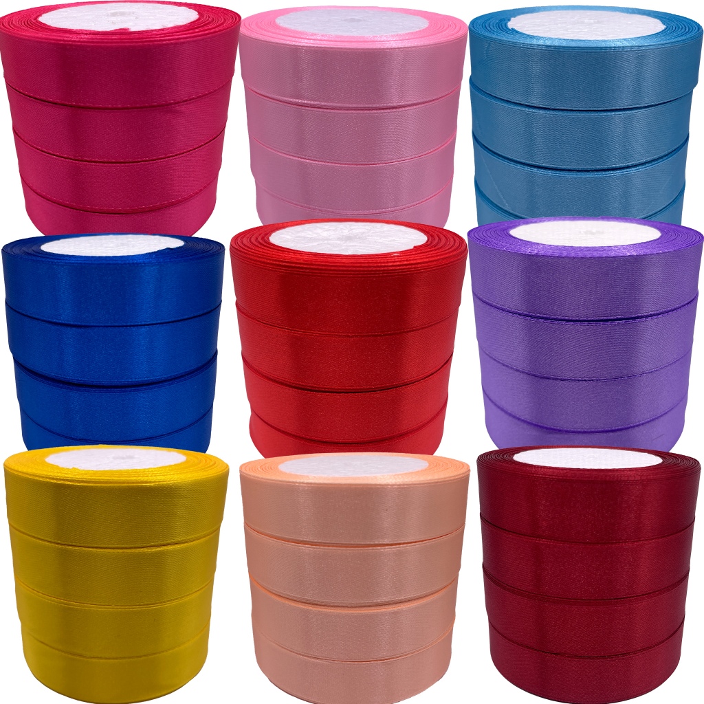 Fita cetim n 5 20mm Com 45 mts Diversas Cores em Oferta na Shopee