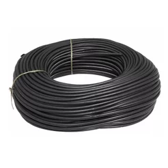 Espaguete Liso 10mm Preto Rolo Com 100 Metros