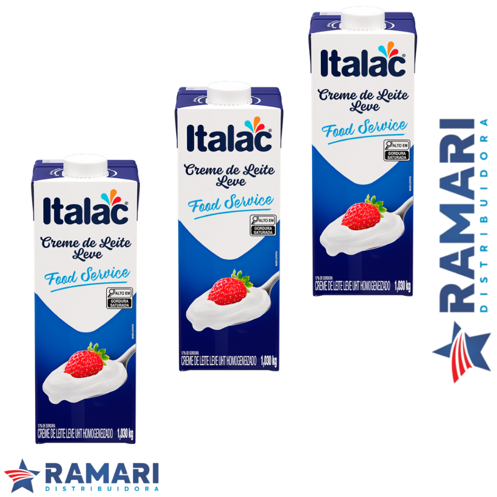 Creme de Leite Italac 1L - 3 Unidades em Oferta na Shopee