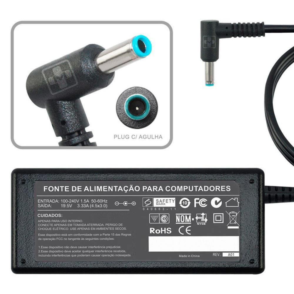 Fonte Carregador Hp Compaq Cq21 Cq-21 19.5v 3.33a