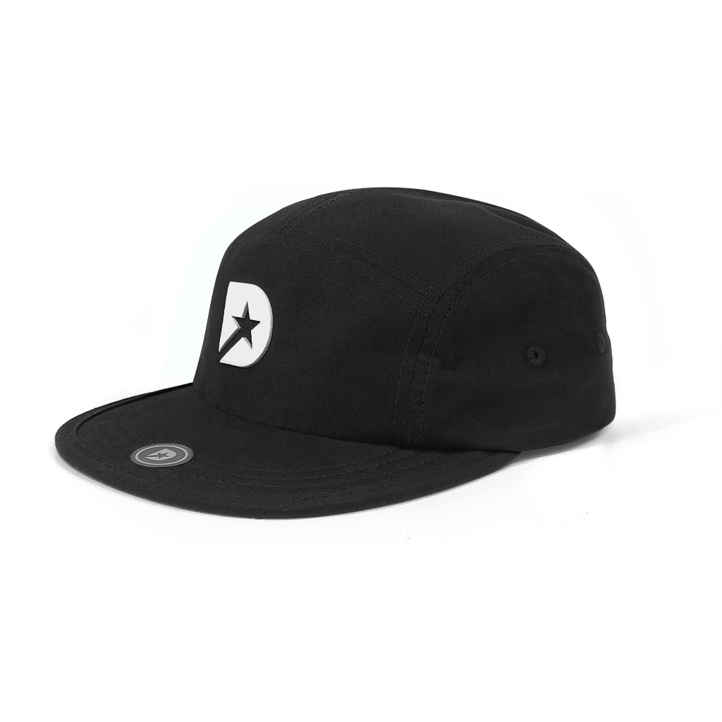 Boné five panel Daymon star black em sarja 100%algodão Aba Reta com E.V.A flexível Adulto strapback em Oferta na Shopee