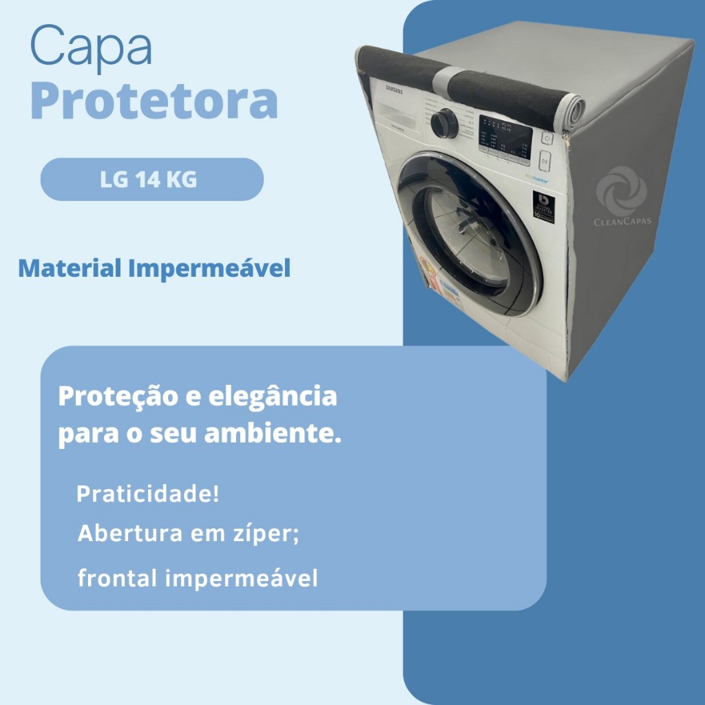 CAPA PARA LAVA E SECA LG 14KG SMART IMPERMEÁVEL