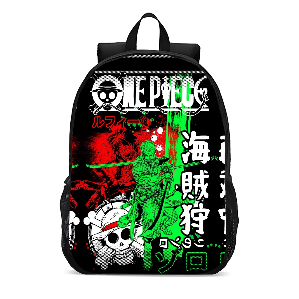 Mochila escolar juvenil infantil anime one piece chapéu de palha Drama Luffy promoção