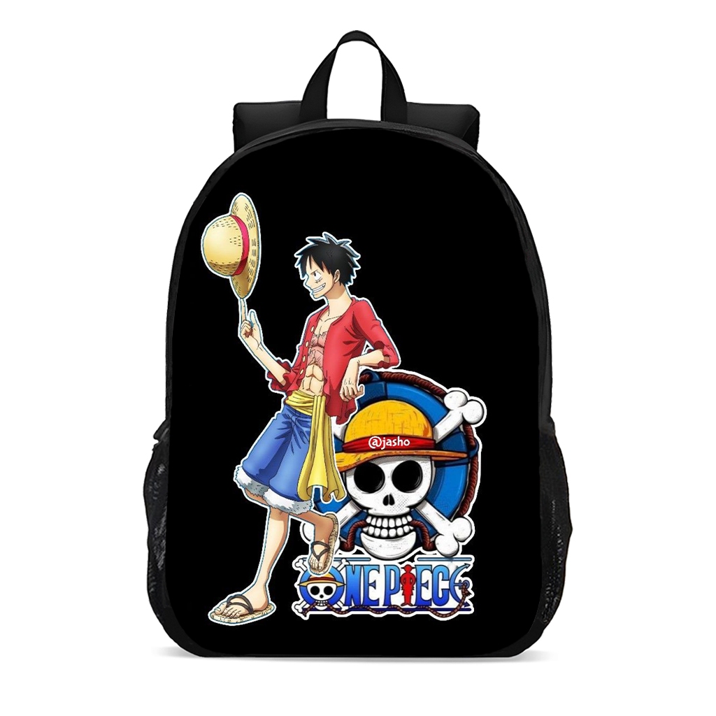 Mochila escolar  infantil anime one piece chapéu de palha luffy Tesouros promoção