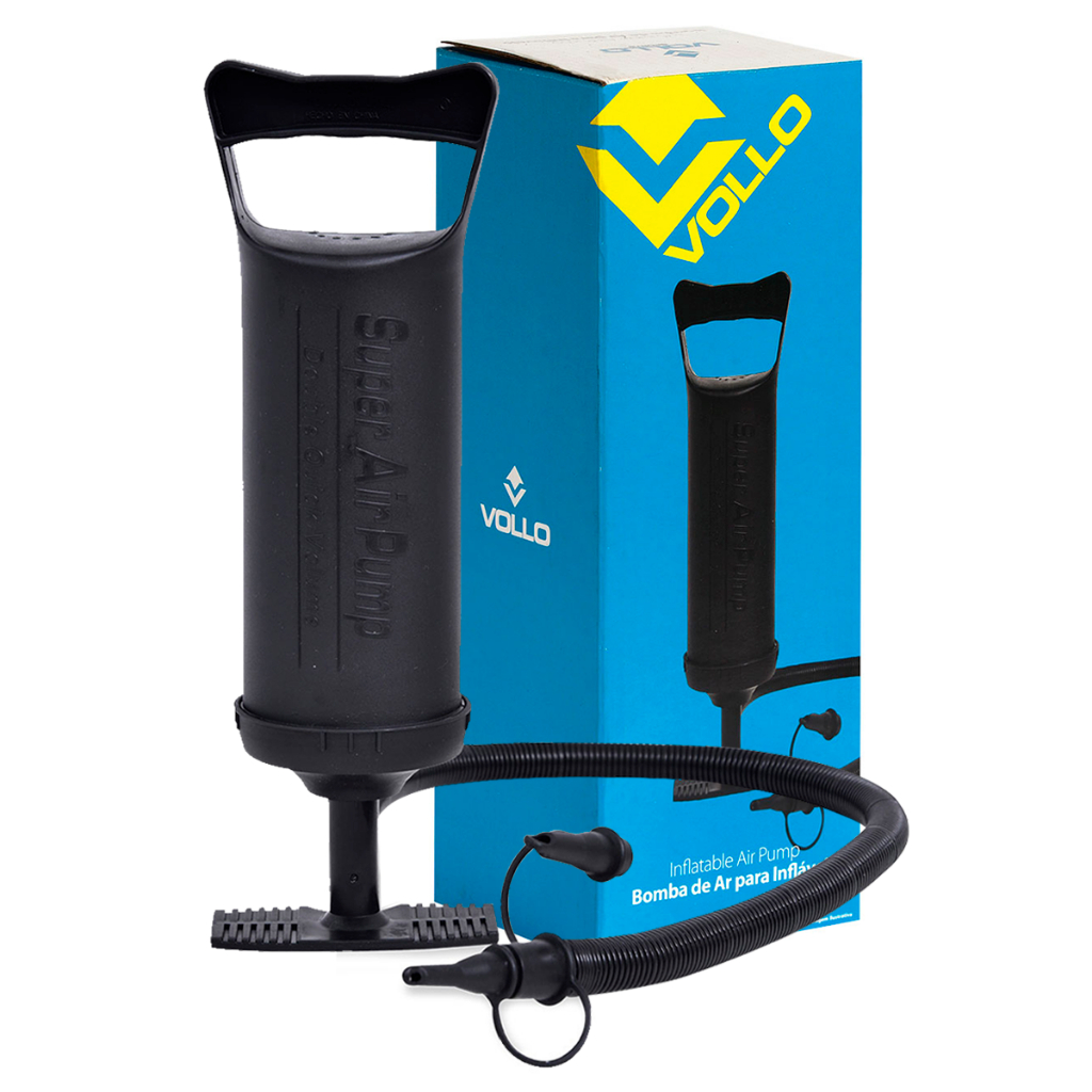 Bomba de Ar p/ Infláveis Vollo Piscina Colchão Boia Colchonete Bola Manual Portátil - Home & Living