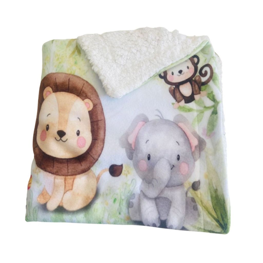 Cobertor Edredom Infantil Quarto Bebe Menino Menina Grossa Quentinha Safari Cobertor Mantinha Macia