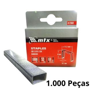 Caixa De Grampos Com 1000 Unidades 10mm - Mtx