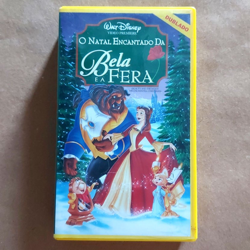 Vhs O Natal Encantado Da Bela E A Fera - Disney Dublado