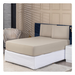 Jogo de Lençol 03 Peças 400 Fios Cama Casal Micropercal Ponto Palito