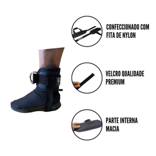 Tornozeleira Alça Para Cross Over Glúteo (par) Puxador em Oferta na Shopee
