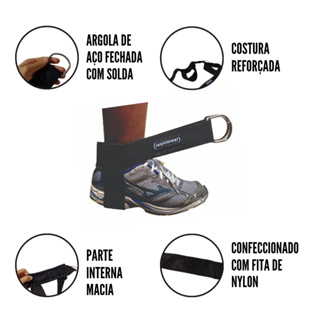 Puxador Tornozeleira  Fita Para Cross Over Glúteo 01 Par em Oferta na Shopee