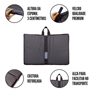Colchonete Dobrável Musculação Ginastica Preto em Oferta na Shopee