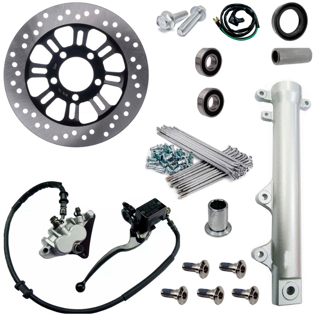 Kit Sistema Freio Disco Cg Titan Fan Start Cargo 150 160  2014 A 2024 Canela Raio Burrinho Pinça Stilo