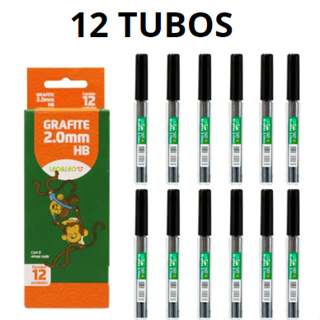 Mina De Grafite Hb 2.0Mm 8Und Cx/12 Tubos Leoeleo em Oferta na Shopee