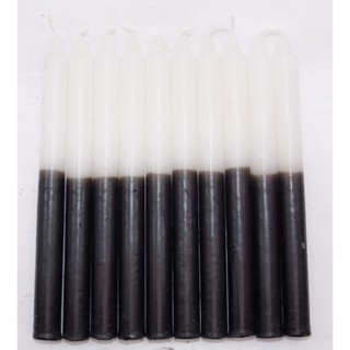 Vela Palito Branca e Preta (19cm) em Oferta na Shopee