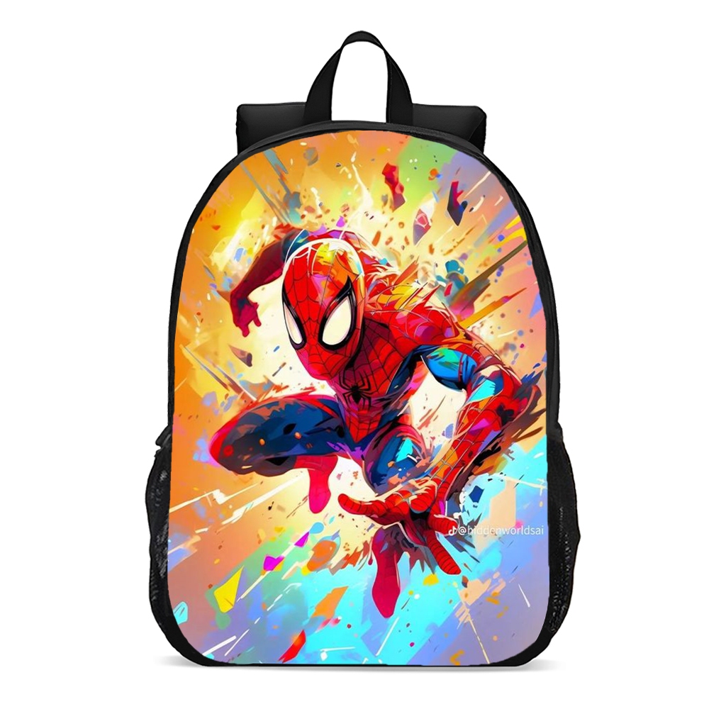 Mochila escolar juvenil infantil desenho animado spider man colorido filme  novidade envio super rápido