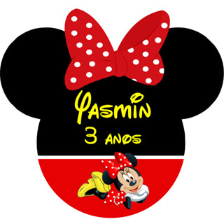 24 à 72 - Apliques Minnie | Minnie | Aplique Tubete Minnie | Papel Glossy ADESIVO | Aplique Minnie em Oferta na Shopee