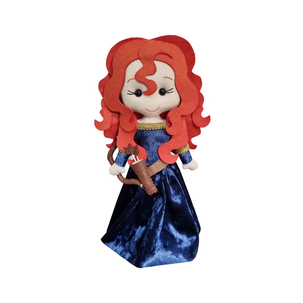 Boneca Princesa Merida - Valente Feltro (33cm)