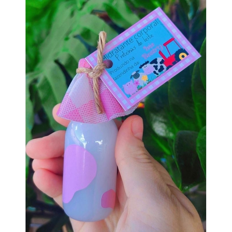 🐮 Lembrancinha Fazendinha, Hidratante Personalizado Vaquinha | Kit com 10 | Aniversário, Chá de Bebê, Maternidade 🌾
