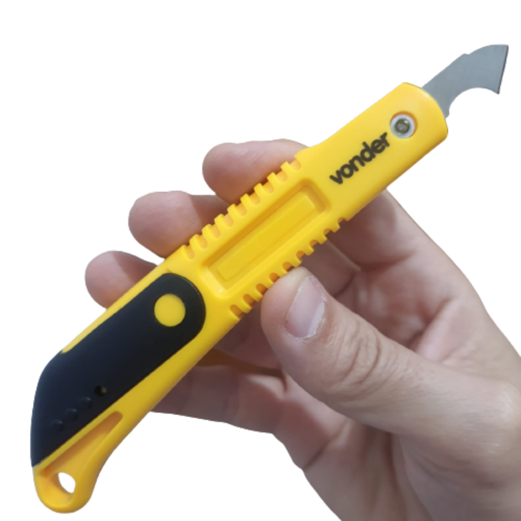 Estilete para acrílico Vonder com 2 lâminas reserva em Oferta na Shopee