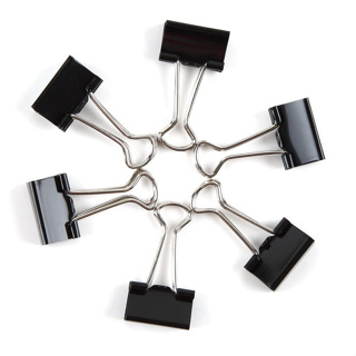 Clips Prendedor De Papel Binder Metal 19mm Com 40 Peças. em Oferta na Shopee