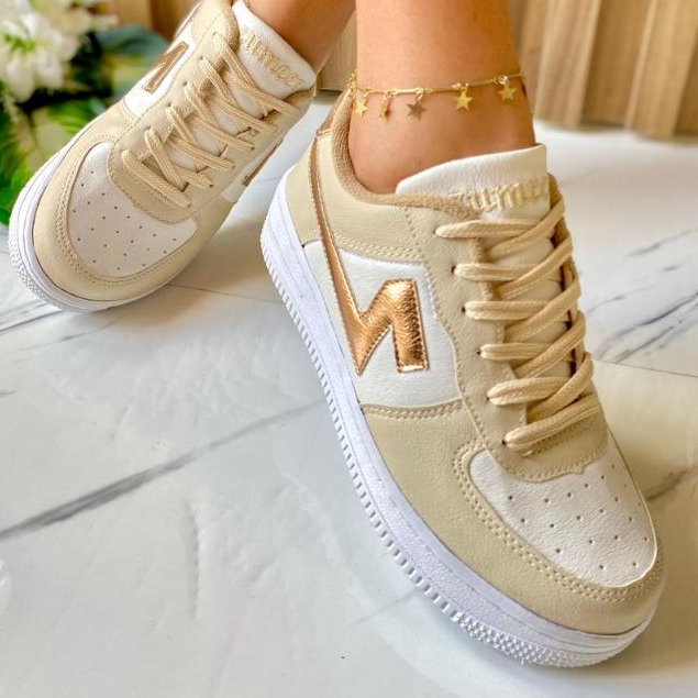 Tênis Feminino Plataforma Branco Moda Blogueira  Premium