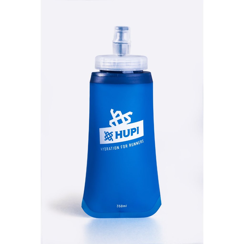Garrafa Dobrável Soft Flask HUPI Boca Larga Ideal para Corrida - Azul 350ML em Oferta na Shopee