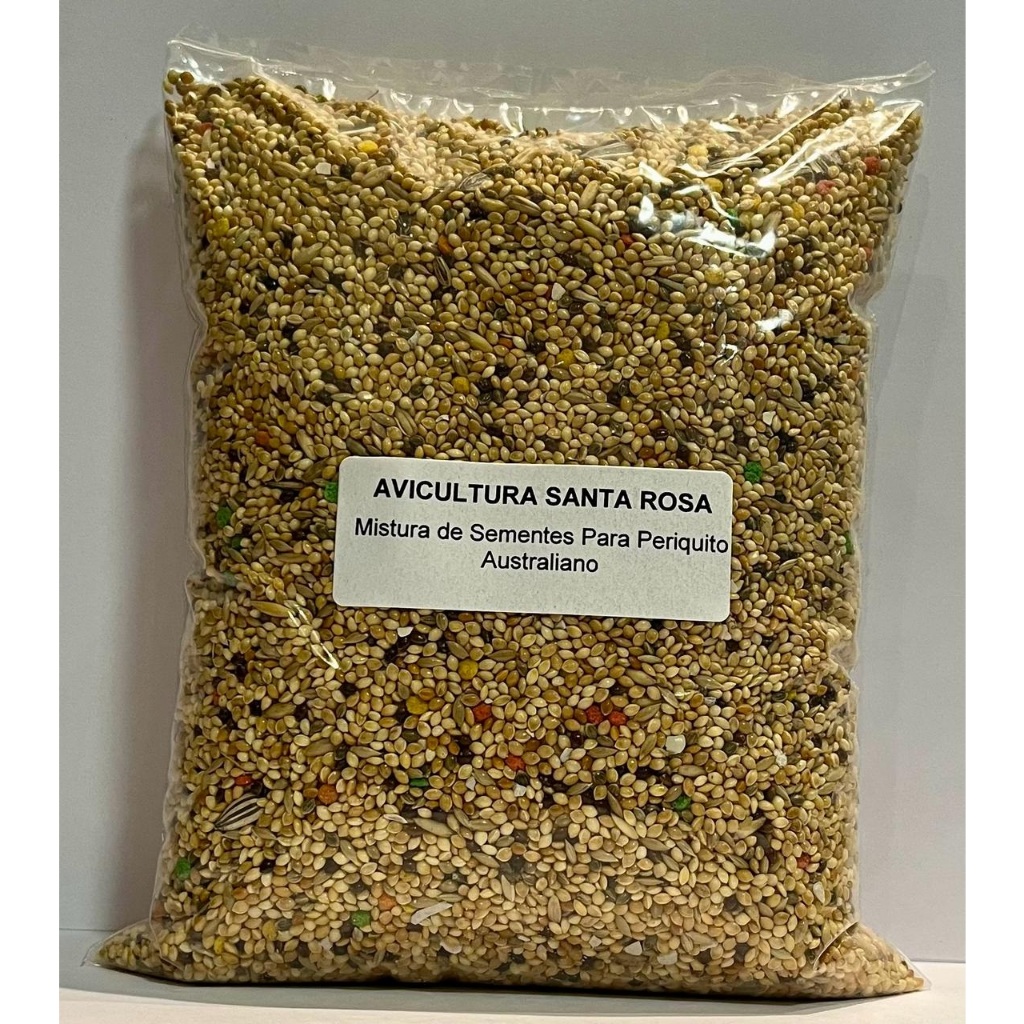 Mistura De Sementes Para Periquito Australiano - 1kg em Oferta na Shopee
