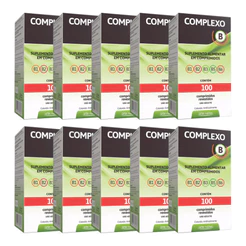 Kit 10x Suplemento Polivitamínico Complexo 100 Comprimidos Vitaminas B1, B2, B3, B5, B6- Arte Nativa