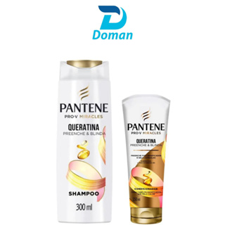 Pantene Queratina Preenche e Blinda Shampoo 300ml e Cond 150ml em Oferta na Shopee