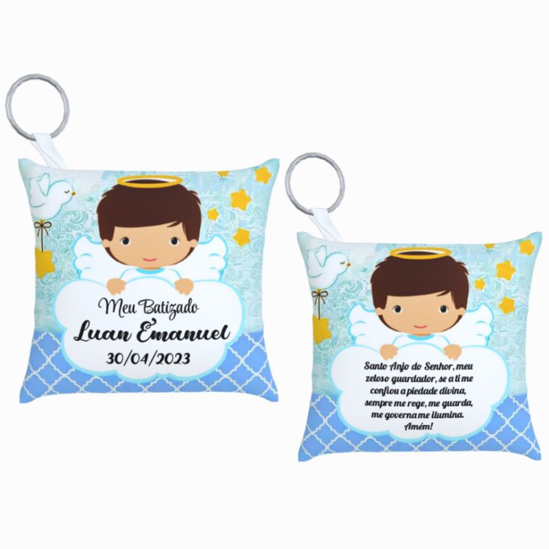 30 Almochaveiro Lembrancinha Tema Batizado Menino batismo personalizados