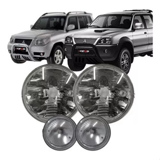 Par Farol L200 Pajero Sport Tr4 Bloco Grande + Bloco pequeno
