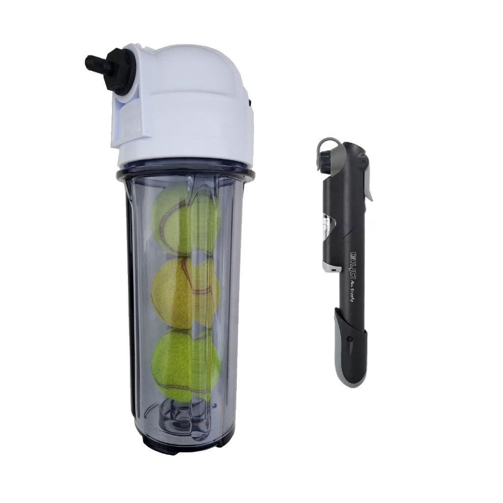 Pressurizador Recuperador de Bolas de Tênis, Padel, Beach Tennis com Bomba Manual Inclusa