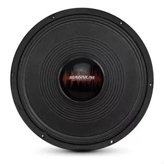 Woofer Magnum 15 Polegadas 250w Rms Alto Falante Susp Tecido Cor Preto 4 ohms